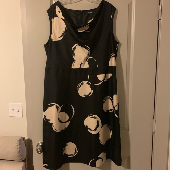 Eloquii Dresses & Skirts - Beautiful cowl navy print dress from Eloquii